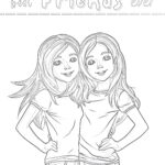 best friends coloring page