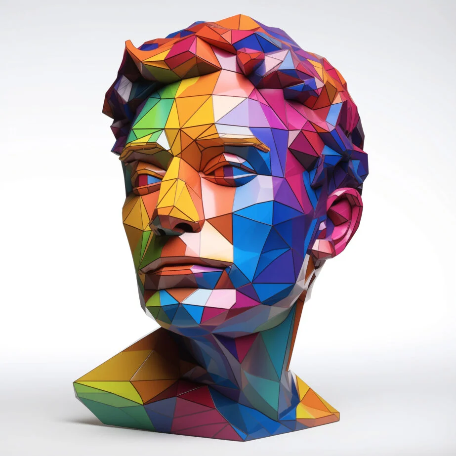 Cabeza de Escultura Adulta Página Para Colorear 2