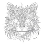 Cat Coloring Pages Adult