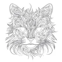 Cat Coloring Pages Adult - Printable Coloring page