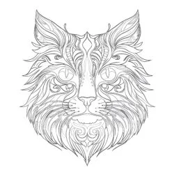 Cat Free - Printable Coloring page