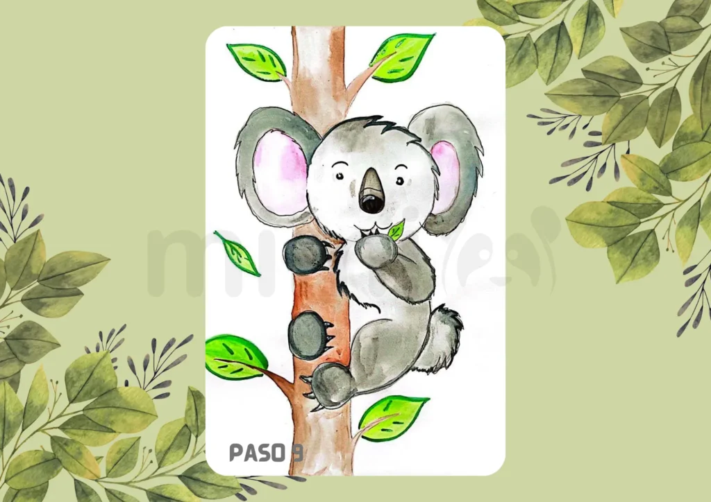 Cómo Dibujar un Koala Paso 9