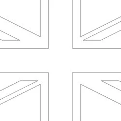 England Flag - Printable Coloring page