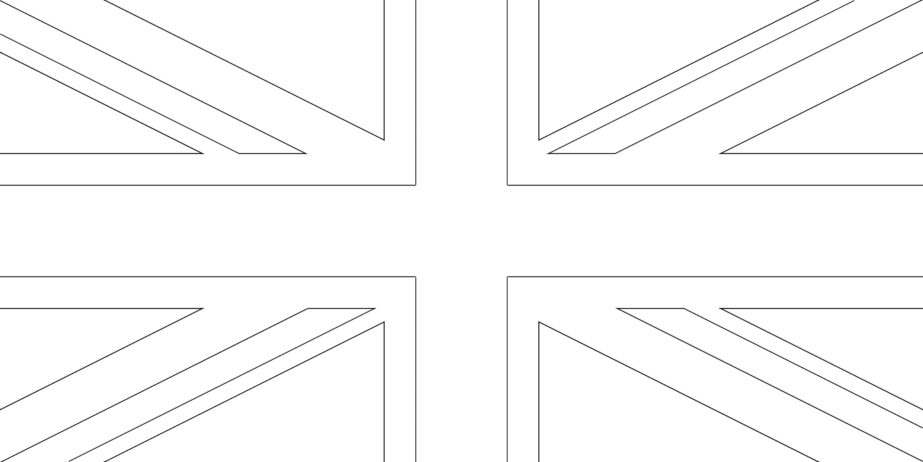 england flag coloring page