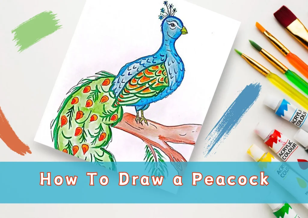 How to Draw Peacock in a Easy Way || Realistic Peacock Drawing for Class 5  Class 6 and Above - YouTube