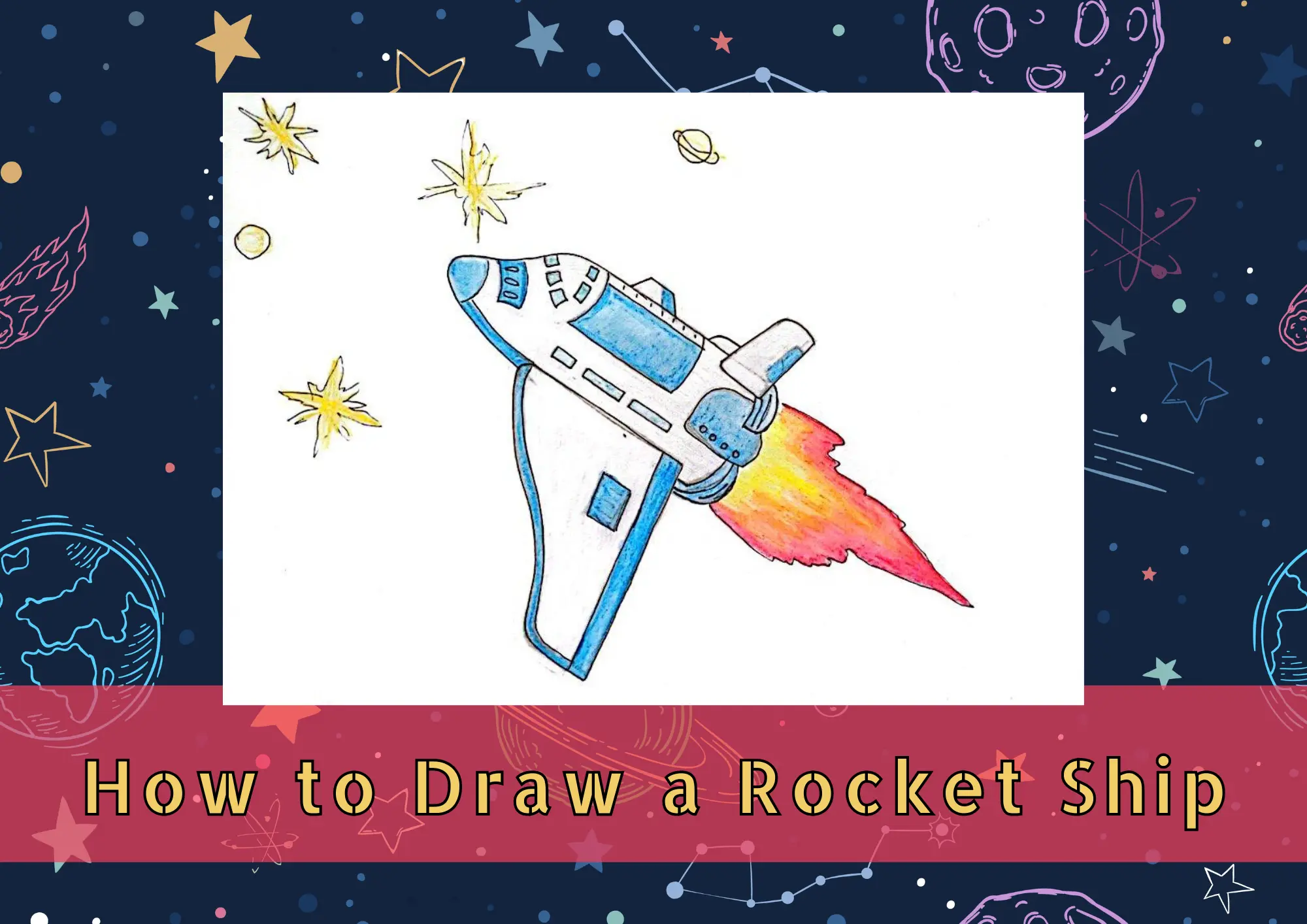 how to draw an aesthetic rocket ship｜TikTok Search