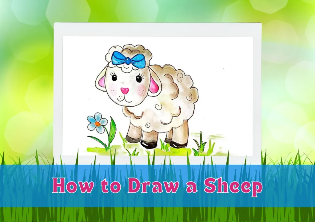 How to Draw a Sheep - Step by Step Sheep Drawing Tutorial - Easy Peasy and  Fun