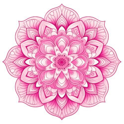 Mandala Adulte Rose Page de Coloriage - Image d'origine