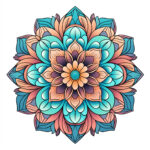 Mandala Adulto Flor Página Para Colorear 2