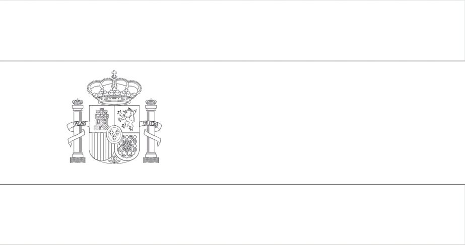 spain flag coloring page