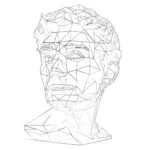 Tête de Sculpture Adulte Page de Coloriage