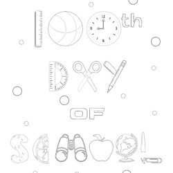 100th Day Coloring Page - Printable Coloring page