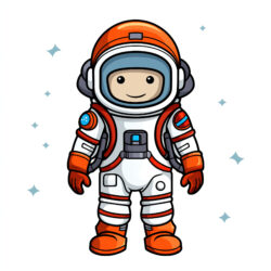 Astronaut Coloring Page - Origin image