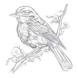 Bird Coloring Pages Realistic - Printable Coloring page