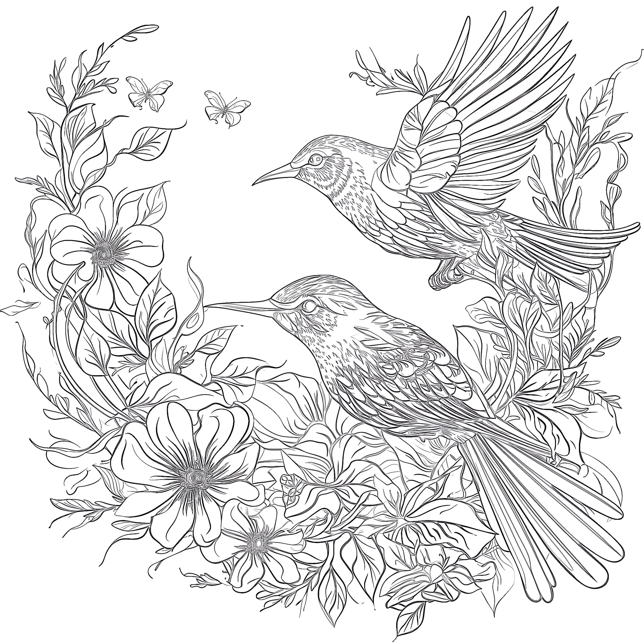 Birds Coloring Pages | Coloring Pages Mimi Panda