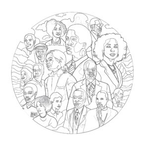Black History Month Coloring Page | Coloring Pages Mimi Panda