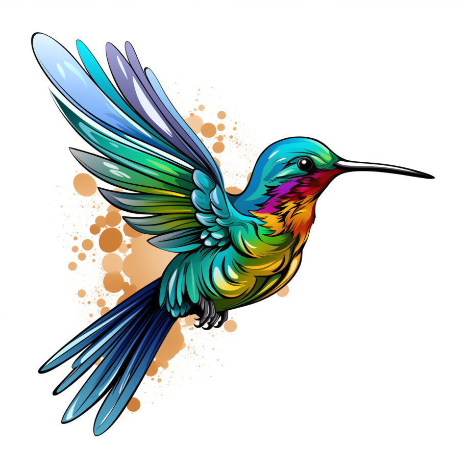 Coloring Page Hummingbird 2Original image