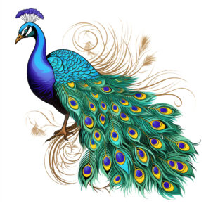 Coloring Pages Of a Peacock | Coloring Pages Mimi Panda