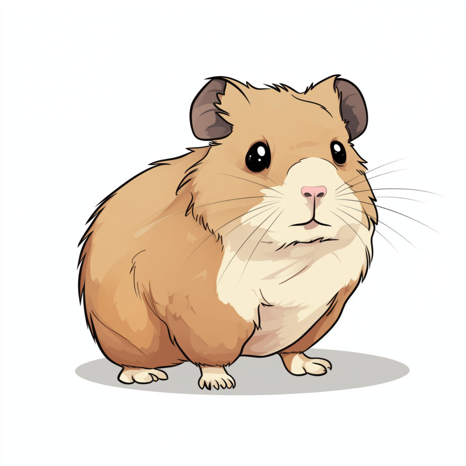 Hamster Coloring Page 2