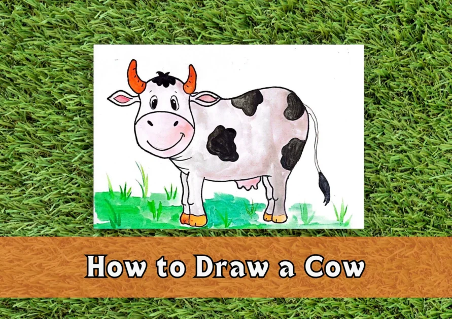How To Draw A Cute Cartoon Cow, Step by Step, Drawing Guide, by  Artistinthemaking - DragoArt