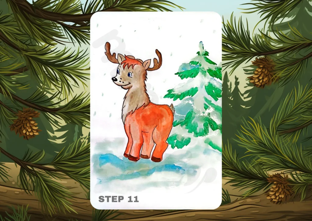 How to Draw a Deer Step 11
