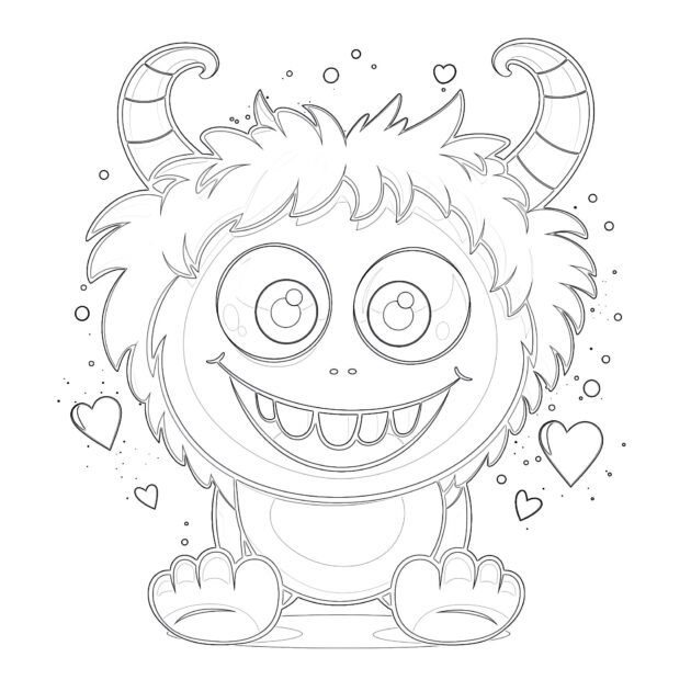 Love Monster Printable Coloring Sheet Free Coloring Sheet Printables Love Monster Printable Coloring Sheet Free Coloring Sheet Printables