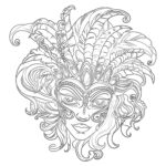 Mardi Gras Coloring Page