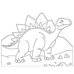 Stegosaurus Coloring Page - Printable Coloring page