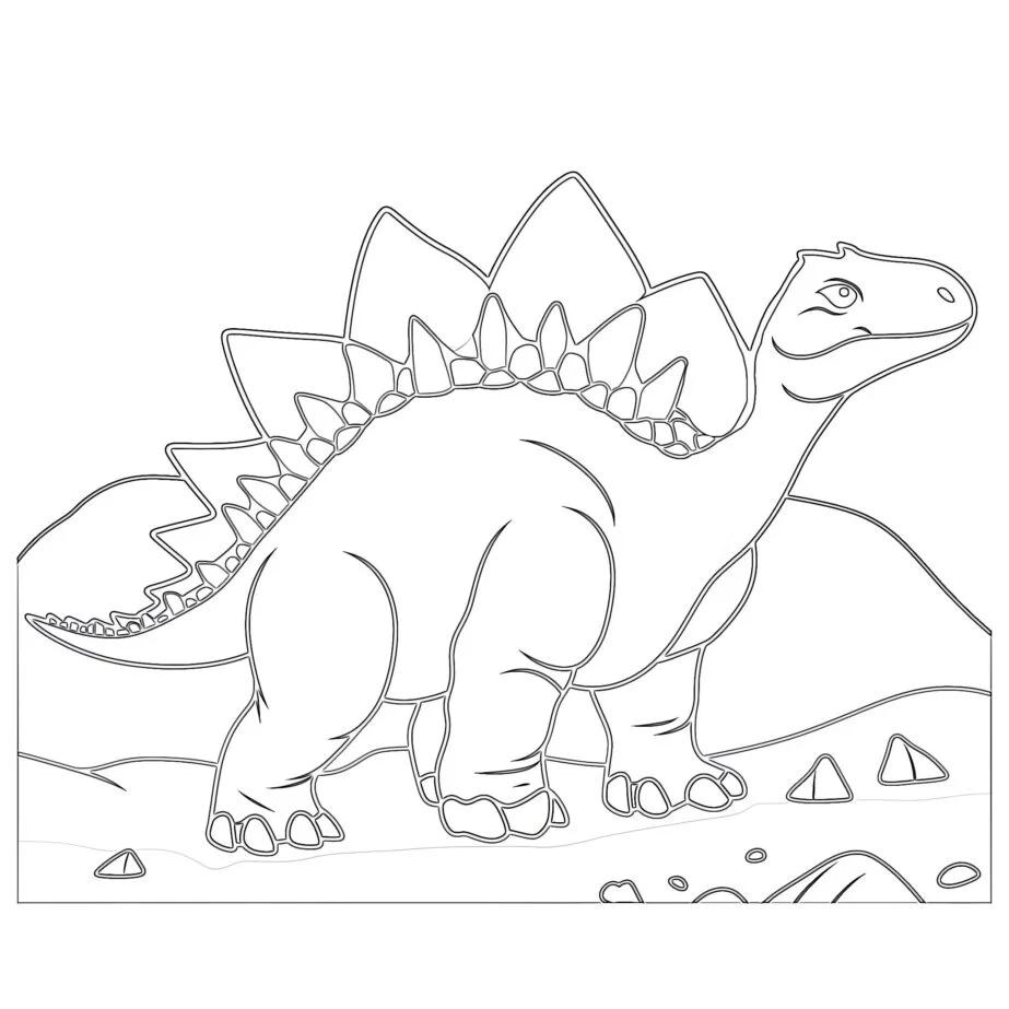 Stegosaurus Coloring Page