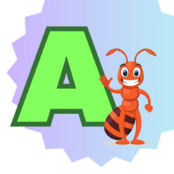A Is For Ant Coloring Page - Origin image