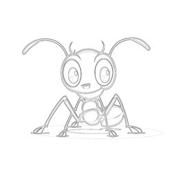 Ant Coloring Pages For Preschoolers - Printable Coloring page