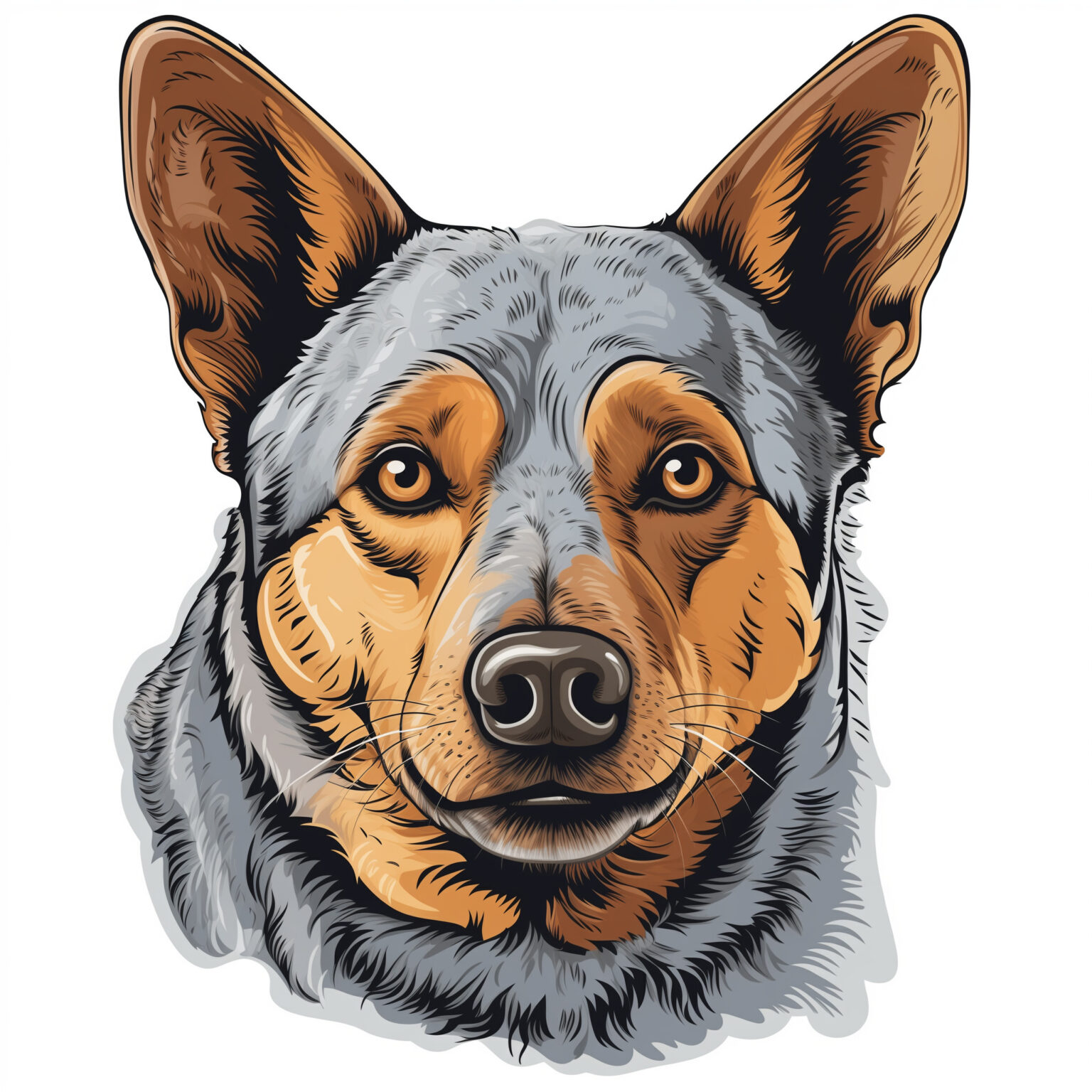 Australian Cattle Dog Coloring Pages | Coloring Pages Mimi Panda