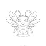 Bee Coloring Page Printable