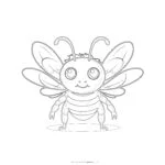 Bee Coloring Page Printable