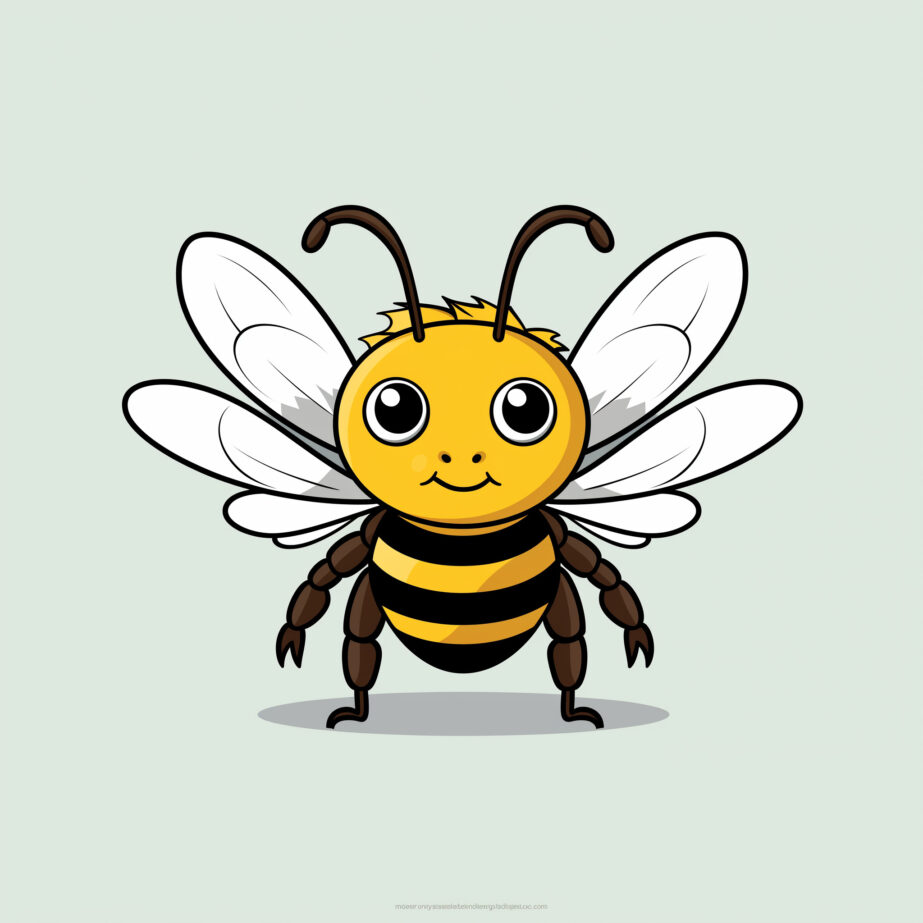Bee Coloring Page Printable 2Original image