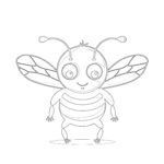 Bee Coloring Pages Free Printable