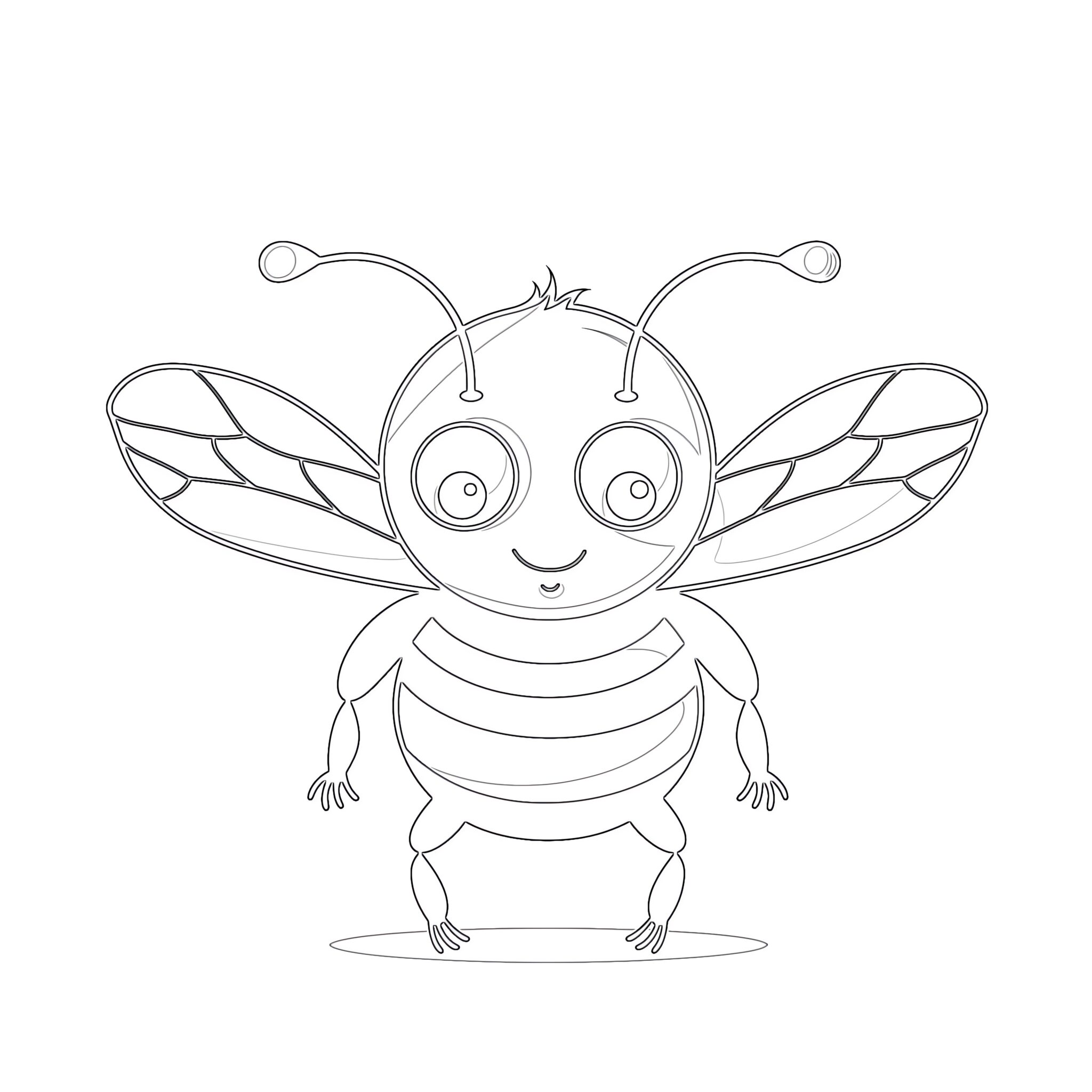 Bee Coloring Pages Free Printable Coloring Pages Mimi Panda