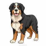 Bernese Mountain Dog Coloring Page 2 2