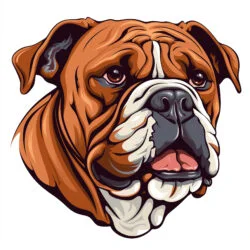 Bulldog Coloring Page - Origin image