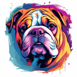 Bulldogge Färbung Seiten für Erwachsene - Ursprüngliches Bild
