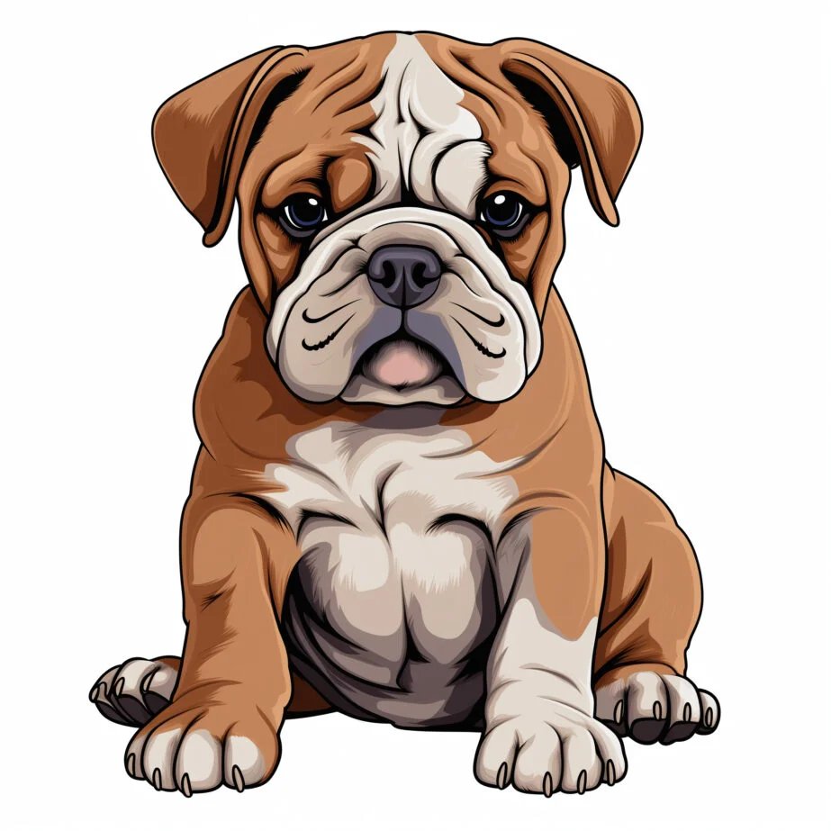Bulldog Puppy Coloring Pages 2