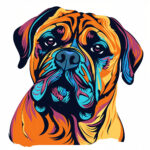 Pages à Colorier Bullmastiff 2