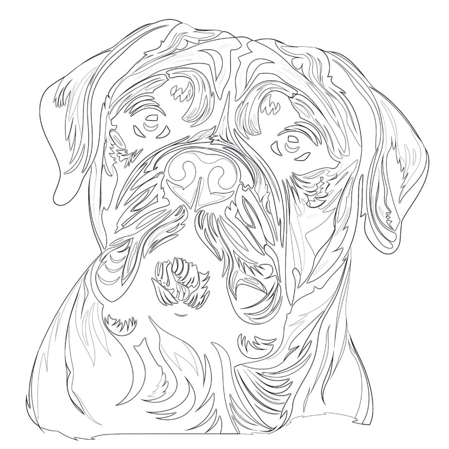 Bullmastiff Coloring Pages