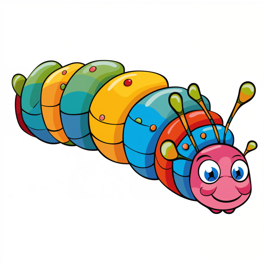 Butterfly Caterpillar Coloring Pages 2