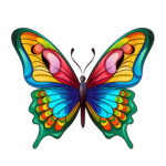 Papillon Pages à Colorier - Image d'origine