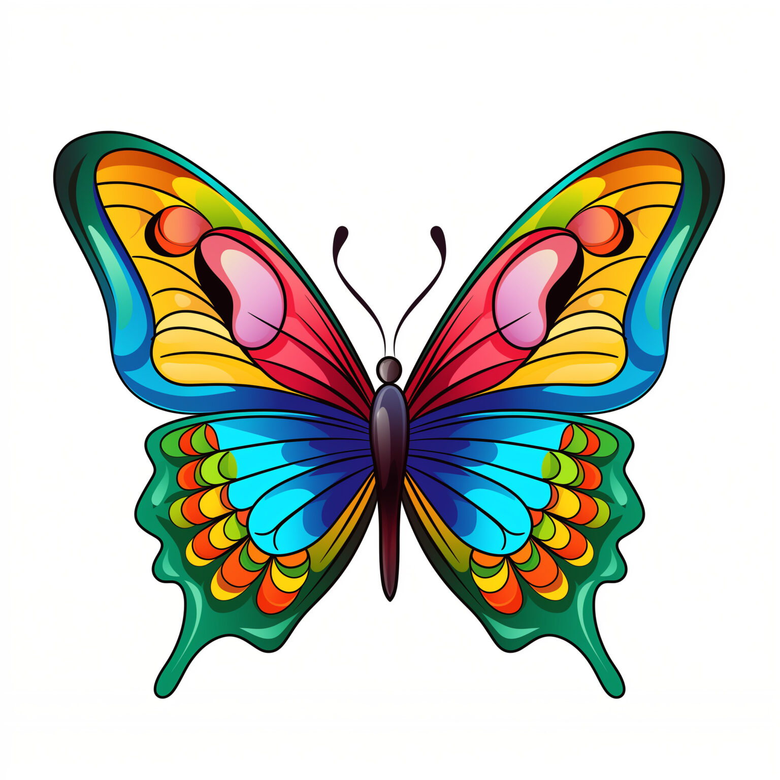 Butterfly Coloring Pages | Coloring Pages Mimi Panda