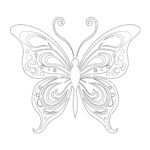 Butterfly Coloring Pages Easy