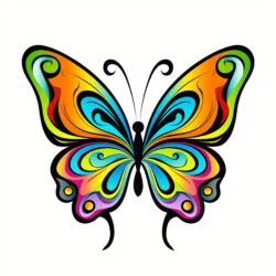 Páginas Para Colorear de Mariposas Simple - Imagen de origen