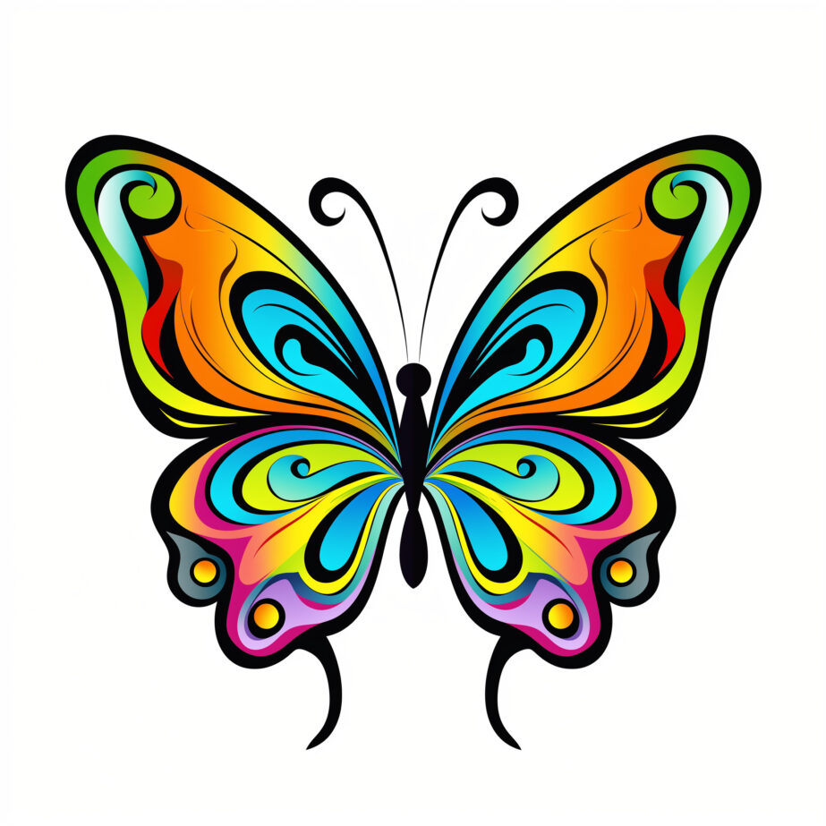 Schmetterling-Malvorlagen Einfach 2