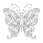 Dibujo de Mariposa Páginas Para Colorear